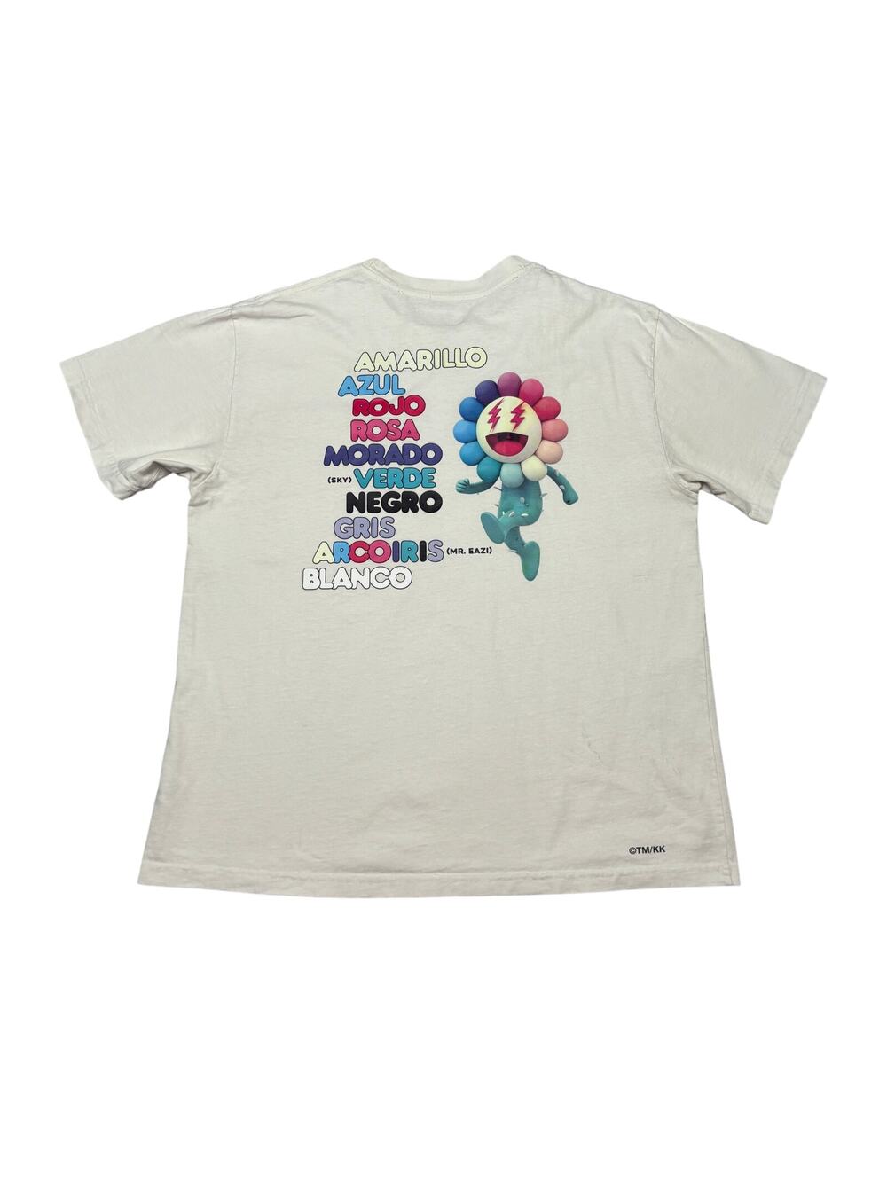 J Balvin x Takashi Murakami Song List Flower Shirt Men's Large